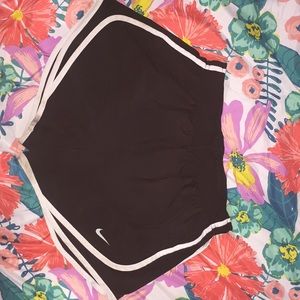 Black and white Nike Athletic Shorts